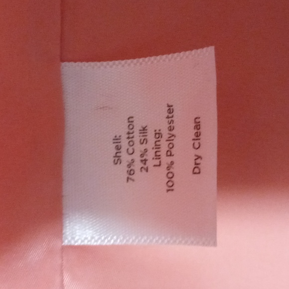 💎Talbots💎 - Peach Oversized Pearl Button Neck Sleeveless Sheath Dress - Picture 9 of 13